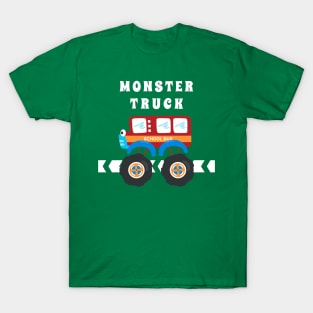 illustration of monster truck with cartoon style. T-Shirt